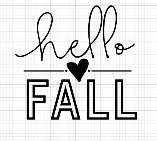 Hello Fall SVG Saying
